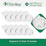 10 - Oreck Ironman Vacuum Bags. Oreck Part 's PKIM765 & 61963. Allergen Filtration Vacuum Bags desig