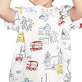 Cutelove 子供服 Tシャツ 半袖 シャツ ショートスリーブ プリント柄 ベビー 男の子 夏 可愛い 素敵 ボーイズ