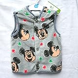 (ディズニー)Disney ディズニーベビー子供服 ボアフリースベスト ミッキーマウス サイズ：80