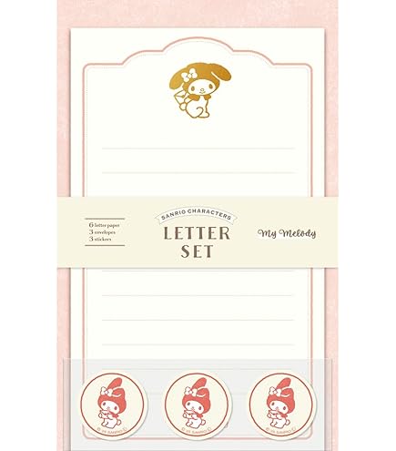 Amazon | マイメロディ Sanrio My Melody レターセット 筆記用紙12枚 +