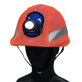 反射テープ付ヘルメットカバー　蛍光オレンジ