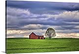 ボブ・ラウスプレミアムシックラップキャンバス壁アート印刷題名Red Barn 48" x 32" 2186284_24_48x32_none