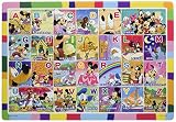 テンヨー(Tenyo) チャイルドパズル ディズニー ミッキーとABCであそぼう! 52ピース こども向けパズル DC-52-155 抗菌コート おかたづけ専用カバー付き 4才以上