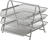 不二貿易 メッシュ 3段 トレー シルバー 50042