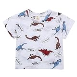 Franterd Little Boys恐竜半袖CartoonスポーツトップスTee for Kidsサイズ1 – 4t 18M