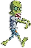 12 " CARTOON ZOMBIE # 1グリーン壁ステッカーデカールグラフィック子供ゲームルームMan Caveガレージアート装飾新しい