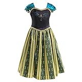 Pettigirlアナドレス アナと雪の女王 コスチューム プリンセスドレス 大きサイズ 160 [並行輸入品]