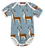 Milkbarn Organicコットン半袖ワンピース"ブルーBuck " カラー: ブルー