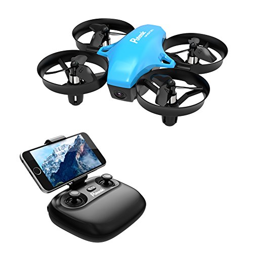 (Azure)- Potensic A20W Mini Drone for Kids With Camera, RC Portable Quadcopter 2.4G 6 Axis - Altitude Hold, Headless, Remote Control, Route Setting, Real Time FPV, Speed Mode and More - Azureの表紙