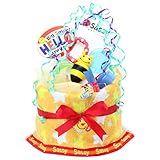 ご出産のお祝いにポップで楽しいオムツケーキ 《マイ リトル パル》