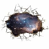 Pag Sticker 3D Wall Decals Starry Sky Celling Hole Sky Sticker (Usa)