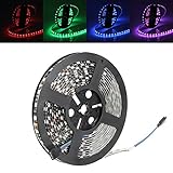 5M 72WブラックPCB SMD 5050非防水RGB 300 LEDストリップライトランプ装飾照明DC 12V用