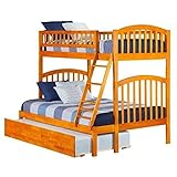 Richland Bunk Bed with Urban Trundle, Twin Over Full, Caramel Latte [並行輸入品]