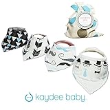 NEW DESIGNS! Kaydee Baby Bandana Drool and Dribble Bibs with Adjustable Snaps For Boys and For Girls