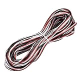uxcell サーボ延長ケーブル コードコネクター リードワイヤ 22AWG 60コア サーボ受信器ワイヤ