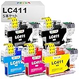 番号区別は不用 マタインク LC411 LC411-4PK ブラザー 対応 互換インクカートリッジ 大容量タイプ LC411-4PK + L