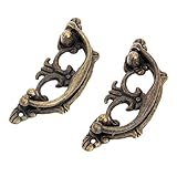 2個セット レトロ 金属引き出し キャビネットハンドル 家具取っ手 ハードウエア製品 アンティークブラス