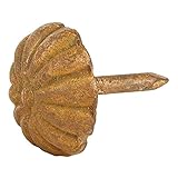 A29 Hand Forged Iron Round Daisy Clavos/Nails, Rust Finish, Set of 4 [並行輸入品]