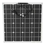 Hanbaili 12V 50W Sunpowerソフト半柔軟性単結晶ソーラーパネル