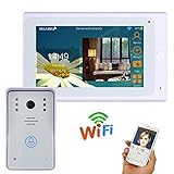 1000TVL有線カメラナイトビジョン、サポートリモートと7"TFT有線/ワイヤレス無線LAN IPビデオドアベルインターホンシステム