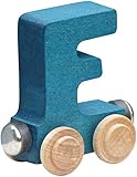 【米国正規商品・並行輸入】ネームトレイン 木製おもちゃ NameTrain Bright Finish Letter Cars - F