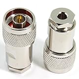 wuernine Nオス NP はんだタイプ 変換自作用コネクタアダプタ 50オーム LMR195/RG58対応DIYコネクタアダプタ