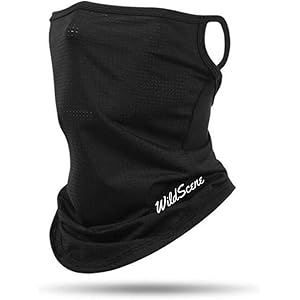 Wild Scene (ワイルドシーン) フェイスカバー 耳かけ 冷感 UV カット/吸汗速乾/メガネが曇りにくい口元メッシュ設計
