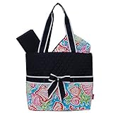 Summer Seashell Print Quilted Diaper Bag by NGIL [並行輸入品]