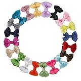 gbateri 20個2 "ハンドメイドTiny Hair BowsクリップforベビーGirls幼児Kids