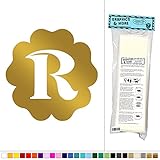 文字R in Flower初期 – Fun Kids女の子ベビー部屋 – ビニールステッカーデカール壁アート装飾 ゴールド 061116W5375_MetallicGold