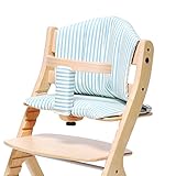 大和屋 すくすくプラス チェアクッション ストライプブルー すくすくチェアプラスとすくすくチェアスリムプラスの両方に使える専用のチェアクッション