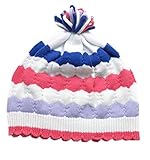 (コ-ランド) Co-land ベビー帽子 新生児ハット ニット帽子 子供用キャップ カラフル 冬防寒 赤ちゃん キッズ帽子 幼児 女の子 お出かけ ホワイト S