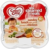 Cow & Gate Little Steamed Meals Sunday Lunch with Carrot, Parsnip & Chicken 10mth+ (230g) 牛とゲート少し蒸し料