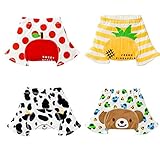 ZOEREA(ゾエレア)　ベビー　ショートパンツ　子供　レギンス　PPパンツ　ハーフ丈　出産祝い　ストレートパンツ　カジュアル　男の子　女の子　パジャマ　４枚　ボーイズ　80