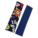 ココトリコ（cocotorico） シートベルトカバー 2個セット ポルカ柄 【ポルカ×ワッフルネイビー】