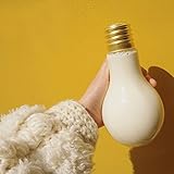 キュート電球水ボトル新しい夏簡単なファッションキュートミルクジュースライト電球Cup leak-proof by makaor Size D:400ML:15.6cmx9cmx8.5cm クリア