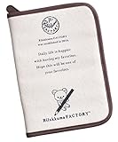 アビックス Rilakkuma(リラックマ) 母子手帳ケース ファクトリー (見開きタイプ) L オフ 帆布 879496