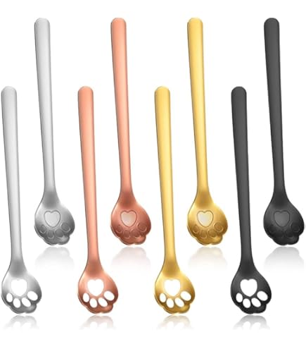 Amazon.co.jp: 猫の肉球スプーンセット 5.8インチ 18/8