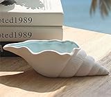 inteeonホームシリーズアリエルシリーズ1ピースブルーオーシャンスタイル装飾Conch形状ストレージJar ホワイト 201336100-29