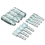 ILS - 12 pieces 1/4inch Male/Female BSP Adapter Compressed Air Quick Coupling Hose