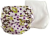 CuteyBaby That's a Wrap and Super Duper Soaker Insert, Purple Lime Floral by CuteyBaby