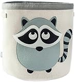 Canvas Storage Bin for Nursery or Kids Room | Animal Theme Collapsible| Great for Play Toys, Organiz