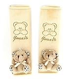 2個ベアインテリアプロテクターシートベルトは、袖をカバー