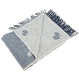 クリッパン KLIPPAN ウールスロー 2114-3 チョウチョ ブルー／ホワイト 65x200cm Wool throws & Shawls ひざ掛け 毛布 オフィス ふわふわ 北欧ブランド [並