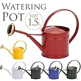 ブリキ製　シンプルじょうろ　1.5L レッド