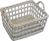 Provence Open Weaveウィッカーユーティリティバスケット