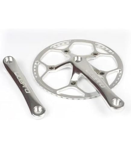 Amazon | 自転車クランクセット、53T アルミ合金 シングル スピード
