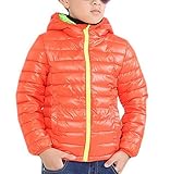 (コ-ランド) Co-land ふわふわ 子供服 キッズコート ボーイズ ジャケット 男の子上着 中綿ジャンパー フード あったか ベビー 冬防寒 男児綿服 オレンジ 150