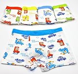 可愛い 男の子　用下着 赤ちゃん用肌着 トランクス ボクサー 男児 子供パンツ 短パン　 ストライプ チェック柄 ソフト 5枚組 (XL)