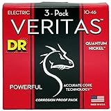 DR Strings (デーアール) エレキ弦 VERITAS カンタム ニッケル .010-.046 VTE-10 3SET PACK 【国内正規品】
